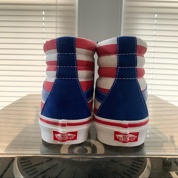 Vans Sk8-Hi 38 DX og blue of red stipe Sz 6.5 - Picture 6 of 10